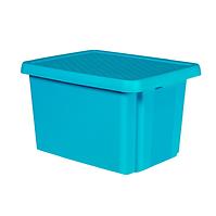 Plastična kutija s poklopcem 26l plava