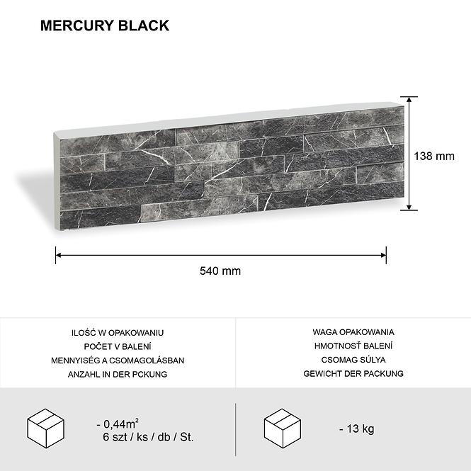 Kamen Mercury Black pak=0,44 m2