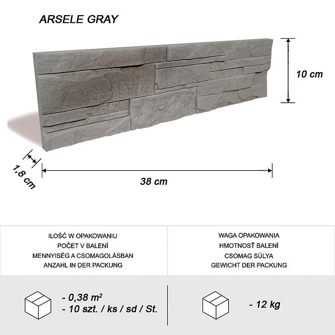 Kamen Arsele Gray pak=0.38 m2